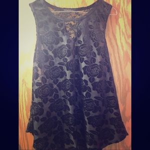 Voice of California partially sheer dressy tank